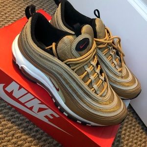 Gold Nike Air Max 97